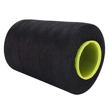 Imagem de ZJchao Linha de Costura, Linha de Máquina de Costura, de Acolchoamento, Serger Com Poliéster de Grau de 8.000 Jardas para Máquina de Manual, Viagem de Emergência, Casa, Faça você Mesmo (Preto)