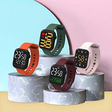 Imagem de Generic Relógio Eletrônico Infantil Led Digital Esportivo Relógio Confortável Tela de Toque Y4 Dial Time Display Elegante Pulseira Macia para Todas As Ocasiões (preto #61)