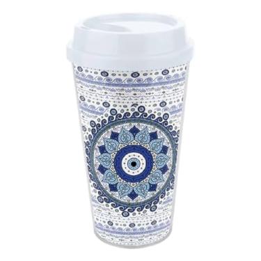 Imagem de Copo de Viagem Olho Grego 500ml.