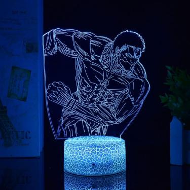 Imagem de Lâmpada de luz noturna Berserks Anime Decor 3D Illusion com USB
