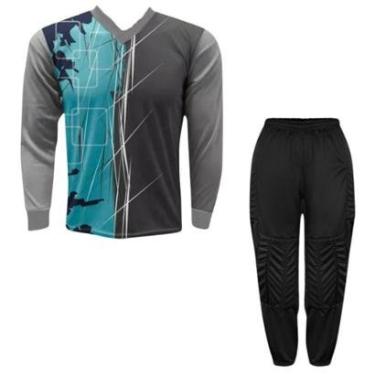 Imagem de Kit Goleiro Camisa Genoa Kanga+Calça TRB Acolhoada-Unissex