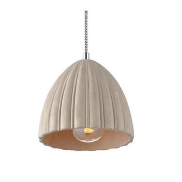 Imagem de Luminária Pendente Concreto Cimento Design Texturizado Ref: Lt-360CC-C