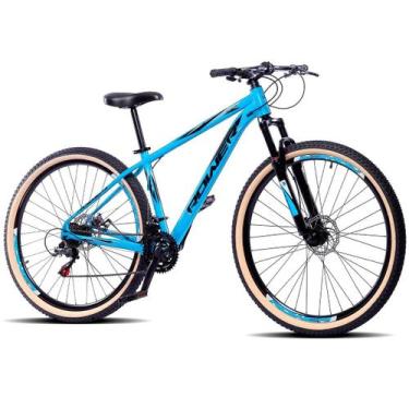 Imagem de Bicicleta aro 29 masculina rower x lite 21v, 21, Azul metalico, Preto