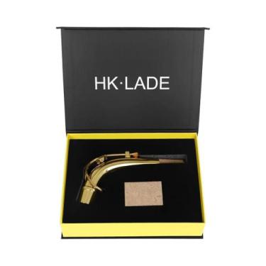 Imagem de Conjunto De Pescoço De Saxofone Alto Em Latão Dourado SLADE, Peças De 