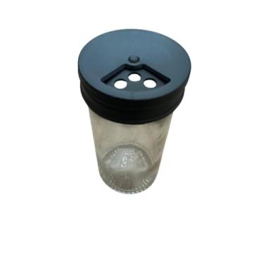 Imagem de Pote de Vidro para Condimentos Cozinha Porta Temperos Frasco Hermético com Tampa Vedação Armazenamento Especiarias Grãos Açúcar Café (2 Potinhos)