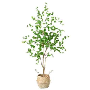 Imagem de SLGGPJBU Plantas falsas planta artificial planta artificial sino árvore simulação plantas verdes plantas em vaso, galhos falsos bonsai casa sala de estar decoração plantas artificiais interior ao ar