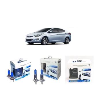 Imagem de Kit Lampadas Super Branca Techone H7 H1 H27 Elantra 8500K