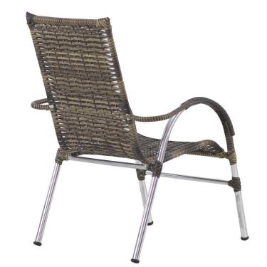 Imagem de Kit Piscina Espreguiçadeiras Mesas Cadeiras Externa Alumínio Cappuccino