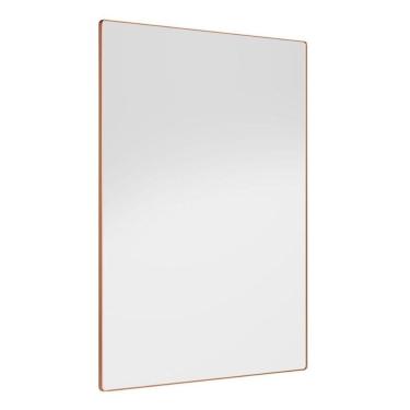 Imagem de Espelho Decorativo Star Com Moldura Cor: Cobre Rosê