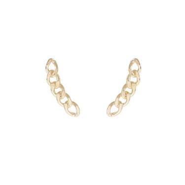 Imagem de Brinco Ear Cuff Armazem Rr Bijoux Corrente Dourado