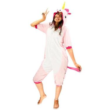 Imagem de Fantasia de Unicórnio Infantil Rosa Curto - Fantasias Carol NA, XXG 15