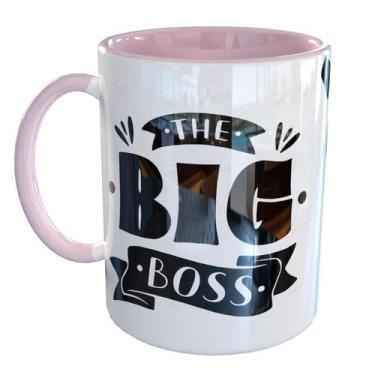 Imagem de Caneca Porcelana Uso Exclusivo Do Melhor Chefe - Pense Canecas, Rosa C