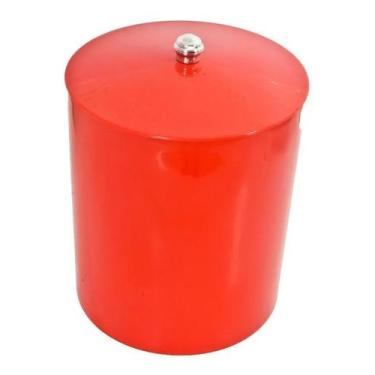 Imagem de Lixeira colorida cozinha escritorio banheiro 5 lts rei do plastico - R