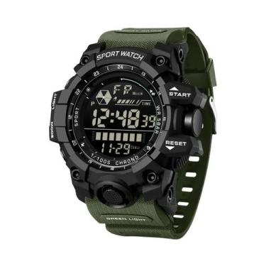 Imagem de Relógio Esportivo Masculino Militar À Prova D'água Com LED SANDA 6229 