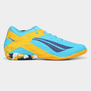Imagem de Chuteira Futsal Penalty RX Locker Y-3 Unissex, Azul turquesa, Amarelo,