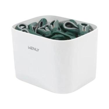 Imagem de Pregadores De Roupa Grandes De Plástico 24/36 Peças Com Cesto De Armaz