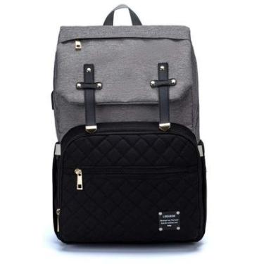 Imagem de Mochila Bolsa Maternidade Bebê Lequeen Dândi Smart Multifuncional Térmica-Feminino