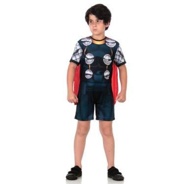Imagem de Fantasia Thor Infantil Curto - Marvel - Vingadores, UNICA, P