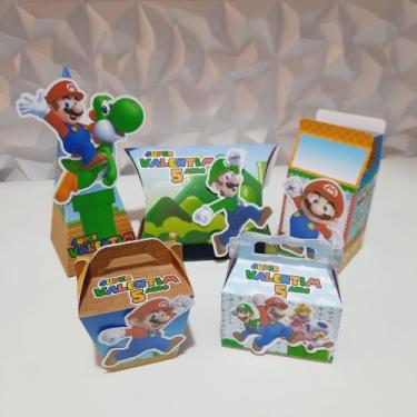 Imagem de Kit 100 Personalizados Super Mario - Orvalho Festas