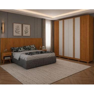 Imagem de Dormitório casal Ripado completo Premium Arbo Design