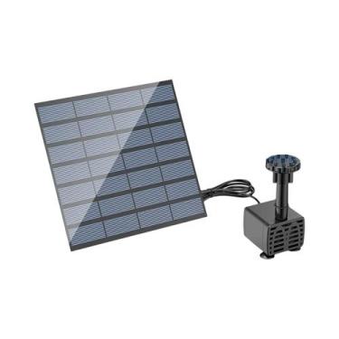 Imagem de Bomba de Fonte Solar 2,5W com 6 Bicos e Tubo de 4 Pés para Jardim, Lag