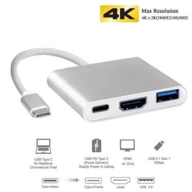 Imagem de Adaptador Type-C Dex Para Samsung Usb 3.1 Tipo C Hub Thunderbolt 3.0 X