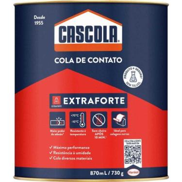 Imagem de Adesivo De Contato Cascola Extra 730 G Para Colagem De Lâminas Decorat