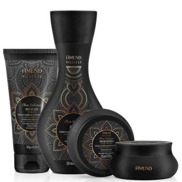 Imagem de Kit Shampoo + Máscara + Balm Selante  Amend Millenar Óleos Indianos