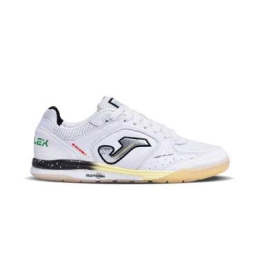 Imagem de Chuteira Futsal Joma Top Flex Rebound, 39, Branco, Verde