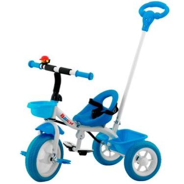 Imagem de Triciclo de Passeio Andador Biemme Little Trike Comfort Azul