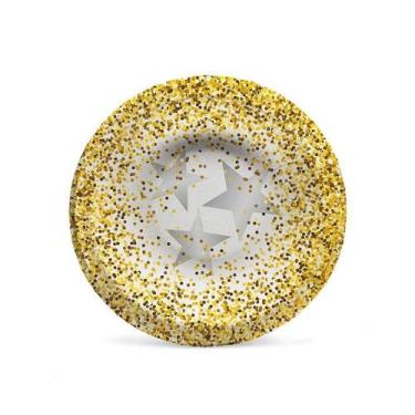Imagem de Petisqueira Ano Novo 18cm - 08 unidades - Cromus Natal - Rizzo Embalag