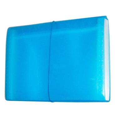 Imagem de Pasta Sanfonada Duplicata 12 Divisões ACP - Azul