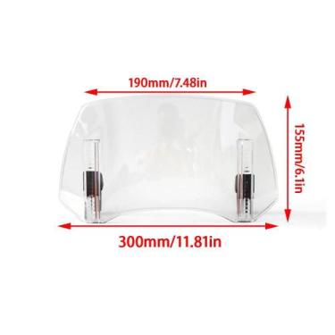 Imagem de Extensor De Para-brisa Universal Para Motocicletas, Spoiler Defletor D