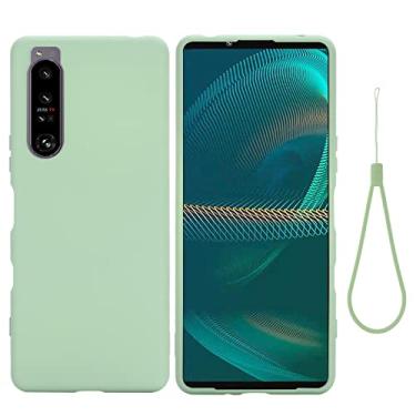 Imagem de YUNCHAO Caixa de telefone Para Sony Xperia 1 IV Caixa de telefone de silicone líquido de líquido puro de cor líquida capa para celular