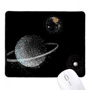 Imagem de Mousepad branco com borda costurada Universe Earth Nebulae