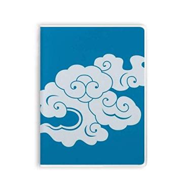 Imagem de Caderno de Nuvens Brancas Pintura Culture Capa Diário Capa Macia Diário