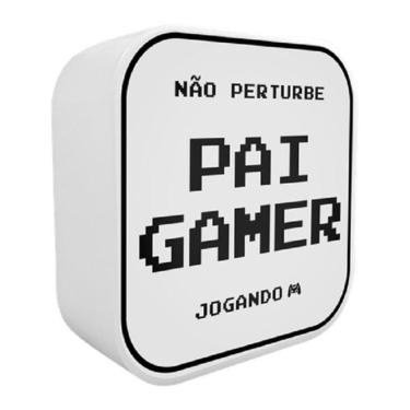 Imagem de Luminária Box Não Perturbe, Pai Gamer