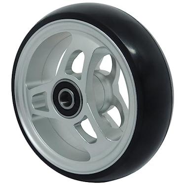 Imagem de Roda Dianteira Cadeira de Rodas Primo 4x1.5 Alumínio Preto/prata