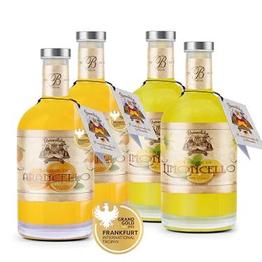 Imagem de Kit com 4 Licores premiados Brennstube – 2 Limoncello + 2 Arancello – Receitas Italianas | 2x 500ml | Sem Glúten
