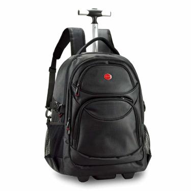 Imagem de Mochila de Rodinhas - 2 em 1 - Executiva - Preta - Clio Style