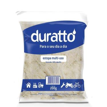 Imagem de Estopa de Limpeza 200g Branca p/ Oficina e Pintura