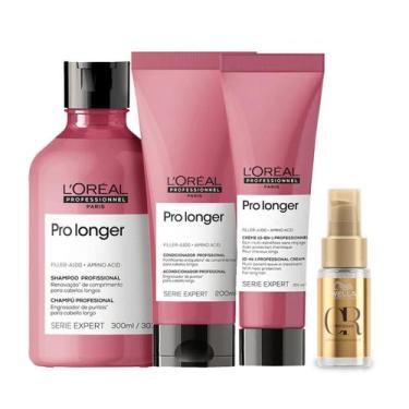 Imagem de Kit L'oréal Pro Longer Shampoo Cond Leave E Oil Ref- Wella - L'oreal P