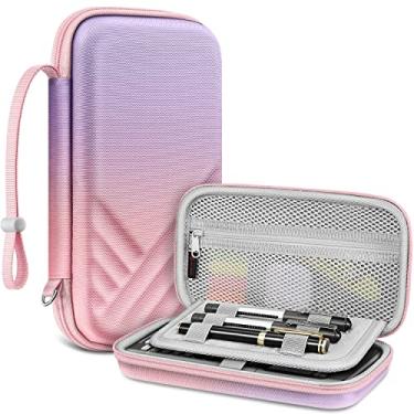 Imagem de Fintie Estojo de transporte de calculadora gráfica para Texas Instruments TI-Nspire CX II CAS/Tl-Nspire-CX-ll, TI-84 Plus CE/TI-84 Plus Calculadoras coloridas com bolsos de malha, slots para caneta (r