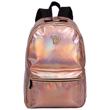Imagem de Mochila Escolar, Capricho, Metallic, G,Dourada 44 cm - Sestini