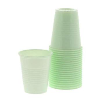 Imagem de 200 copos dentários - copos dentários de plástico premium - copo odontológico descartável de plástico - copos resistentes e duráveis - copos dentários descartáveis para enxaguante bucal médico