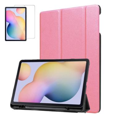 Imagem de Capinha Magnética Slot Caneta Para Tab S6 Lite P619 + Vidro