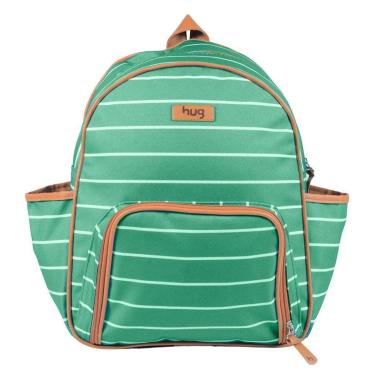 Imagem de Mochila de Maternidade Hug Listrada Verde-Unissex
