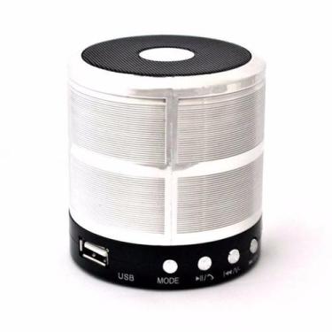 Imagem de Mini Caixa De Som Portátil Speaker Ws-887 Prata - Hypem