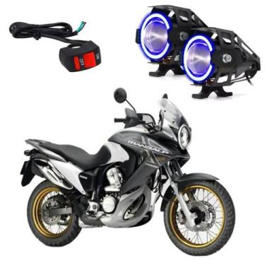 Imagem de Kit Led Farol Milha Moto Honda XL 700V TRANSALP 2011 2012 2013 Angel E
