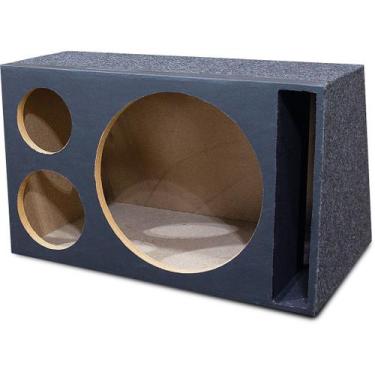 Imagem de Caixa de som vazia 1 de 12"+1 Driver + 1 Tweeter Acarpetada Duto Rasga